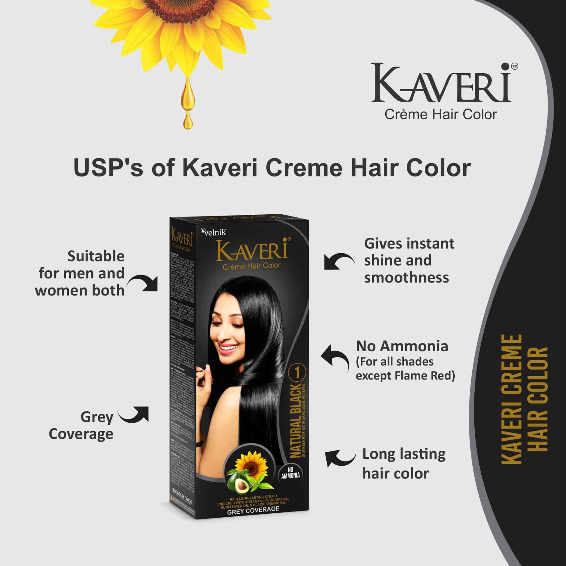 Kaveri Crème Hair Color (Pack of 4)