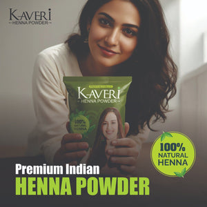 Kaveri Mehendi Powder – 100% Pure & Organic Henna for Rich, Long-Lasting Color