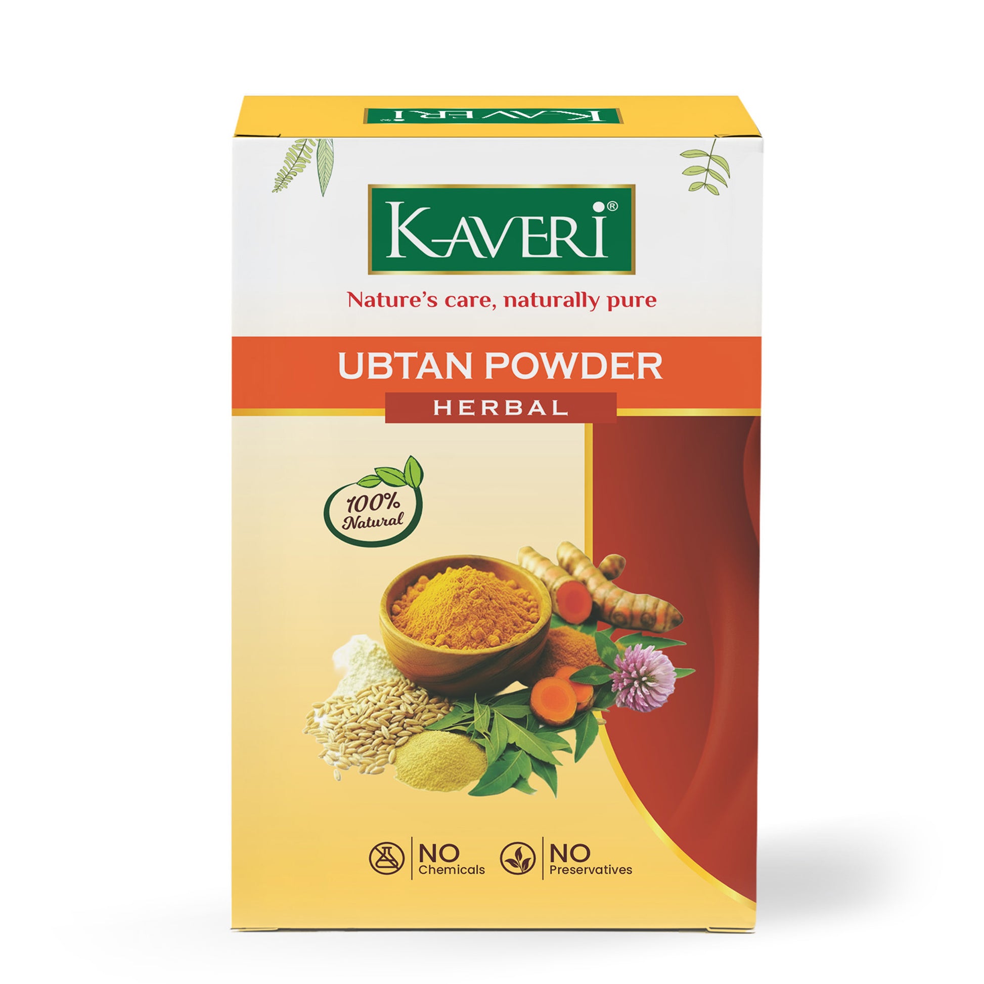 Kaveri Ubtan Powder for Glowing Skin & Tan Removal | Nature Sunnipindi Herbal Nalangu Maavu Ubtan Bath Powder For Skin | Ubtan Body Scrub | Face Pack Mask | Chemicals & Preservatives Free 200gm