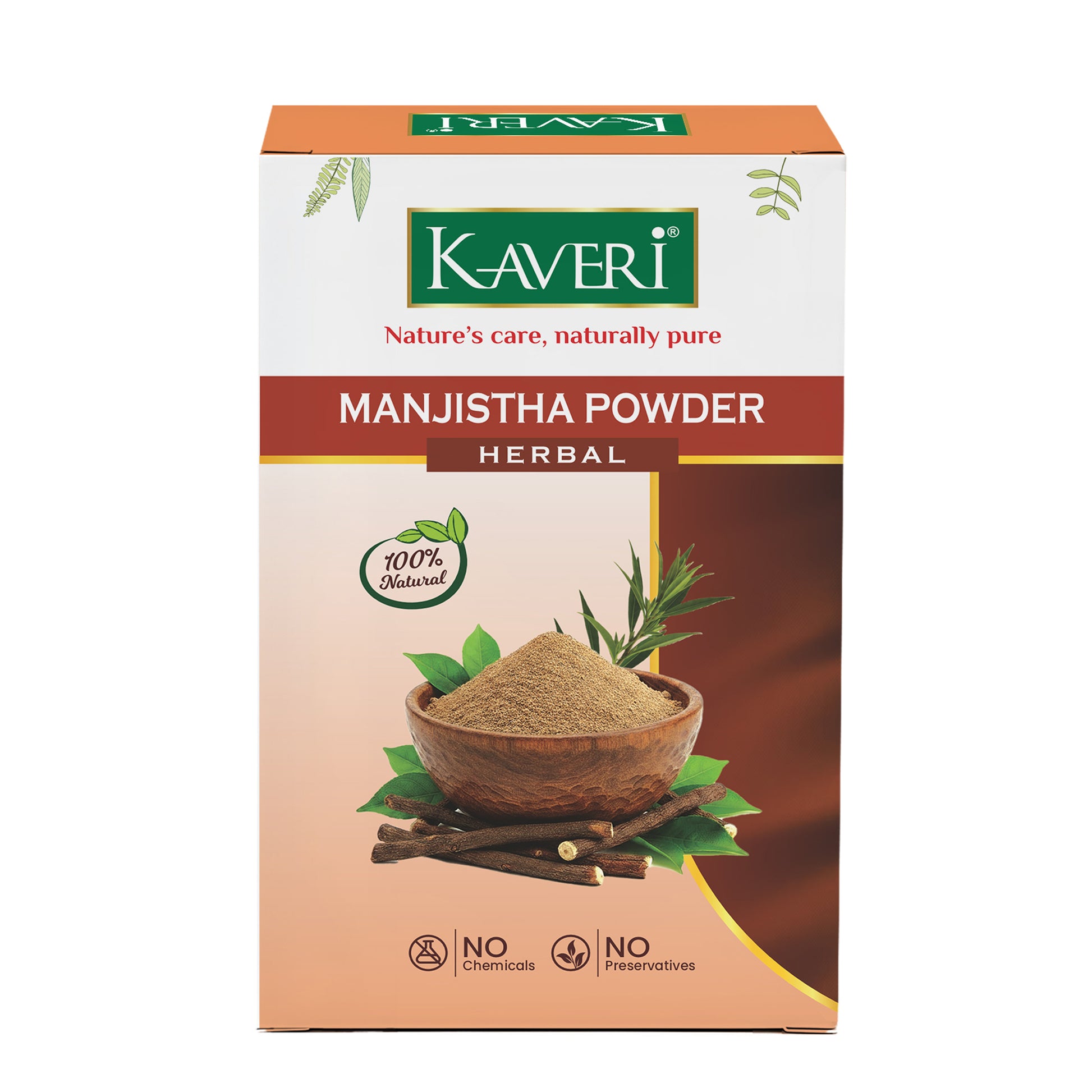 Kaveri Manjistha Powder | Natural Manjistha Root Powder for Skin & Hair Care | Herbal Face Pack for Glowing Skin | Ayurvedic Hair & Scalp Care | Chemicals & Preservatives Free 200g