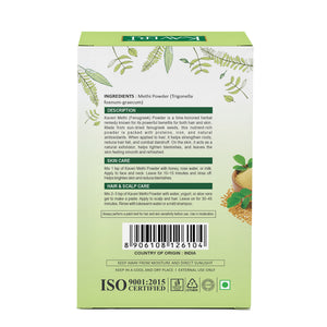 Kaveri Methi Powder for Hair & Skin Care |Natural Organic Fenugreek Powder | Herbal Hair Mask & Face Pack | Chemicals & Preservatives Free 200gm