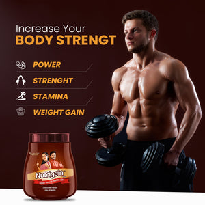 Ayurvedic Weight Gainer Supplement Powder for Women and Men Chocolate Flavour 500 gm (pack of 2)