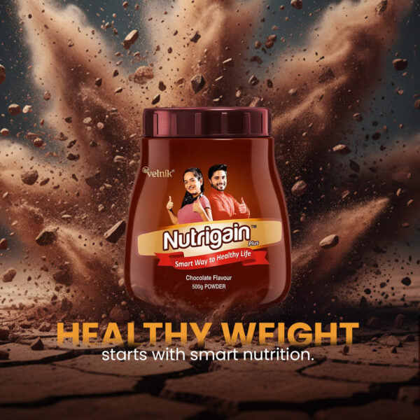 Ayurvedic Weight Gainer Supplement Powder for Women and Men Chocolate Flavour 500 gm (pack of 2)