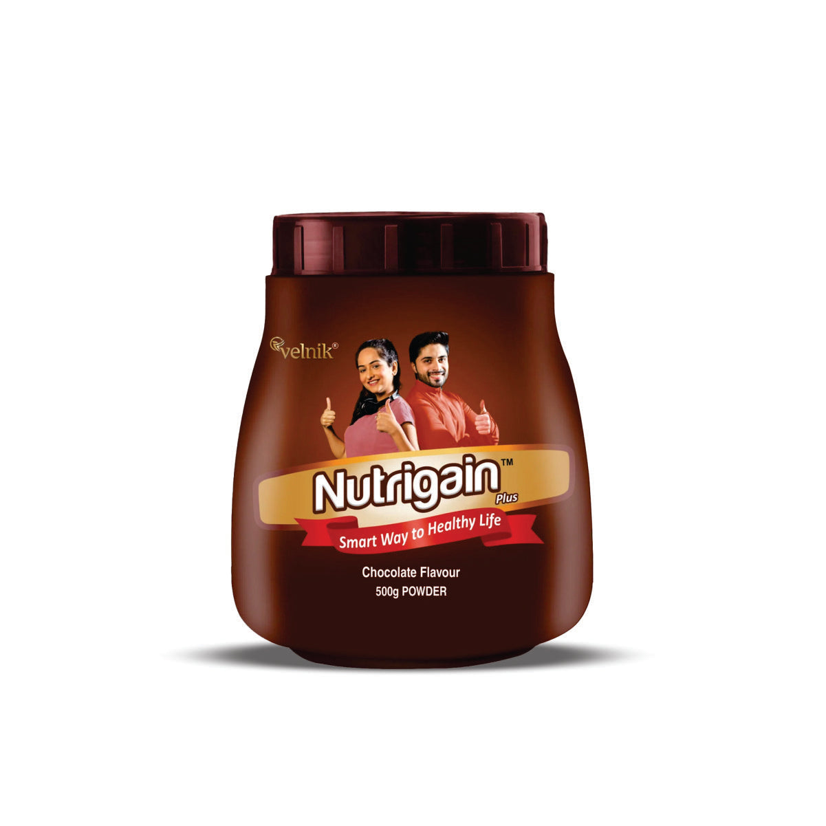 Nutrigain Plus – Ayurvedic Power Shake for Healthy Weight Gain | Ayurveda + Taste = Perfect Weight Gain | Chocolate Flavour Gainer | 500g