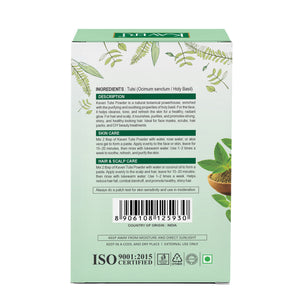 Kaveri Tulsi Powder for Skin & Hair Care | Natural Holy Basil Powder | Herbal Face Pack & Hair Mask | Helps Control Dandruff & Refresh Skin | Chemicals & Preservatives Free 200g
