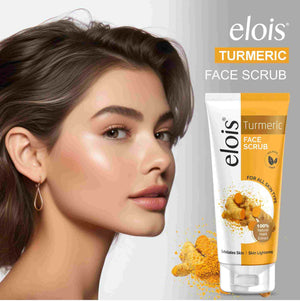 Elois Turmeric Face Scrub – Natural Exfoliating Face Wash for Glowing & Radiant Skin (Buy 1 Get 1 Free)