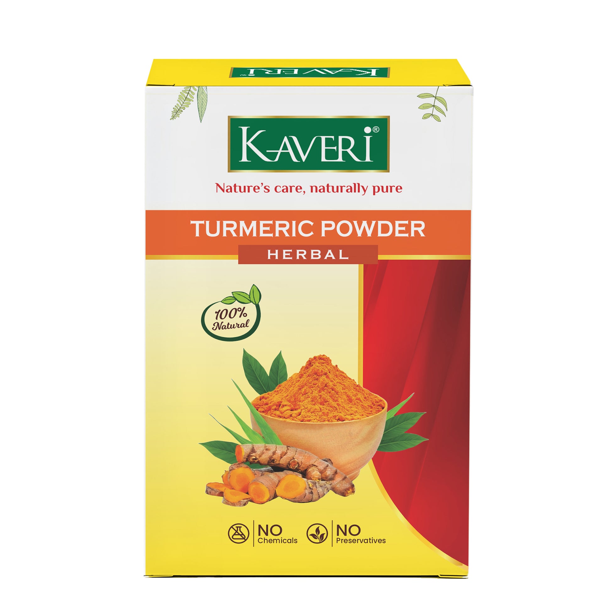 Kaveri Turmeric Powder for Face & Skin Care |Pure Natural Herbal Haldi Powder | DIY Face Pack for Glowing Skin | No Chemicals & Preservatives| 200gm