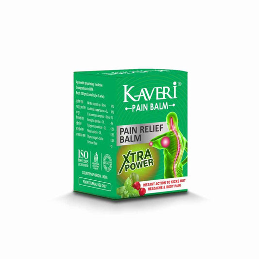 Kaveri Pain Balm Xtra Power – Natural Ayurvedic Pain Relief Balm (Pack of 10)