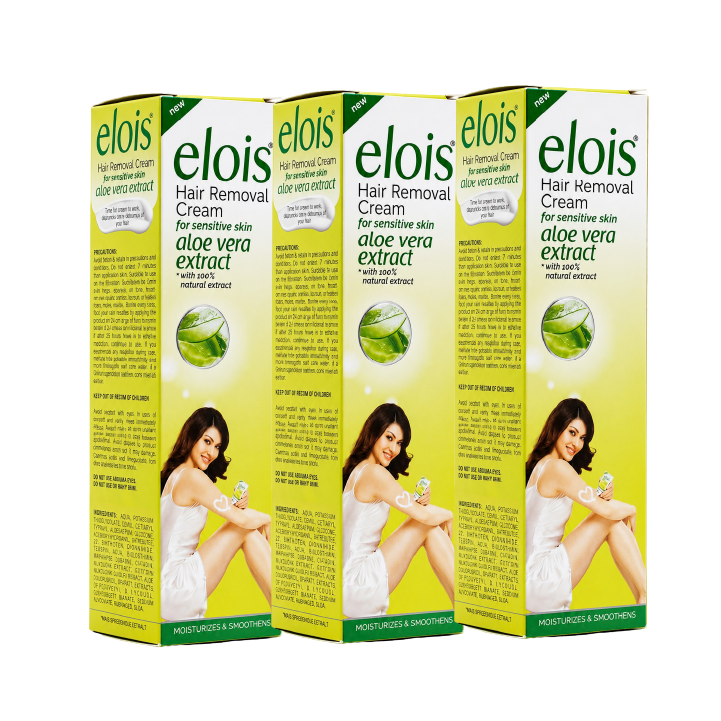 Elois Depilatory Cream for Women & Girls with Rose, Aloe Vera & Papaya for Bikini Area, Private Parts, Underarms, Arms & Legs – 100g (Pack of 1 & Pack of 3)