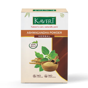 Kaveri Ashwagandha Powder for Hair & Skin Care | Natural Organic Herbal Ashwagandha Powder | DIY Face Pack & Hair Mask | Chemicals & Preservatives Free 200gm