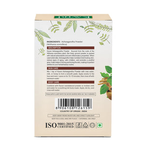 Kaveri Ashwagandha Powder for Hair & Skin Care | Natural Organic Herbal Ashwagandha Powder | DIY Face Pack & Hair Mask | Chemicals & Preservatives Free 200gm