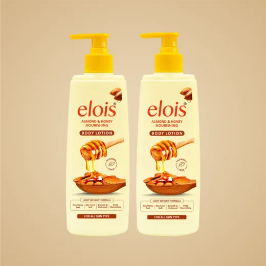 Elois Almond Body Lotion with Honey & Vitamin E for Men & Women, 300 ml