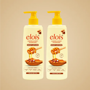 Elois Almond Body Lotion with Honey & Vitamin E for Men & Women, 300 ml