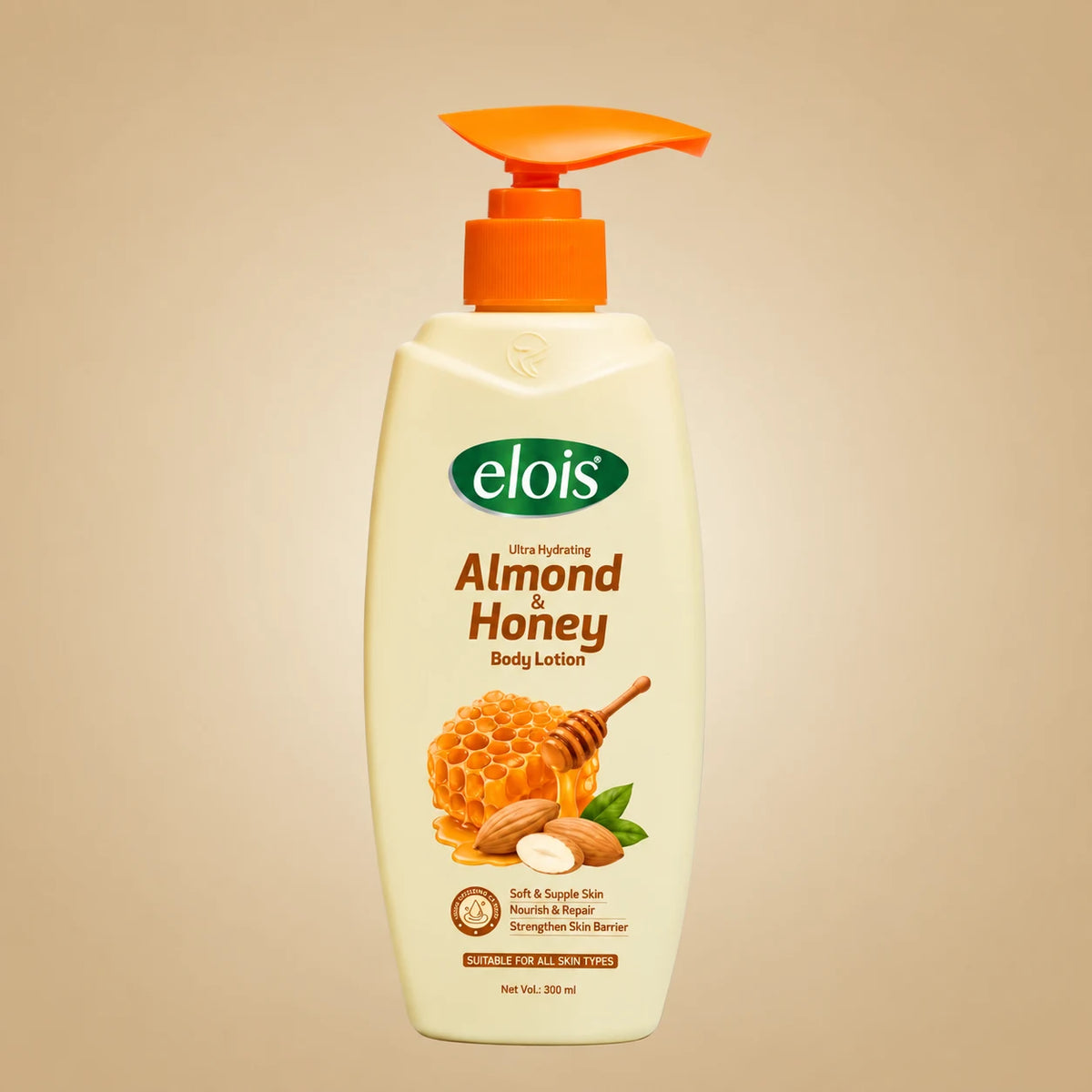 Elois Almond & Honey Body Lotion Ultra Hydrating with Sweet Almond Oil & Honey Extract 300 ml