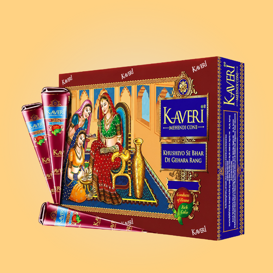 Kaveri Ready to Use Henna Cone for Smooth Mehendi Application – 12, 24, 36 & 46 Packs