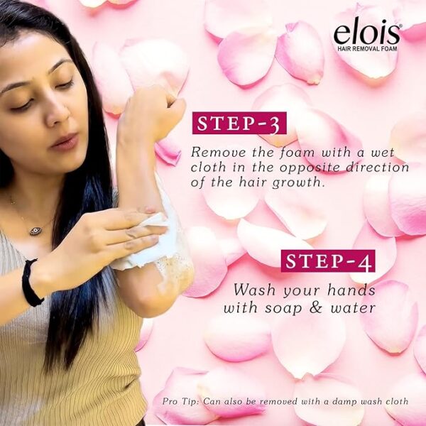 Elois Rose Hair Removal Foam Spray for Women 200ml (Pack of 1 & 2)