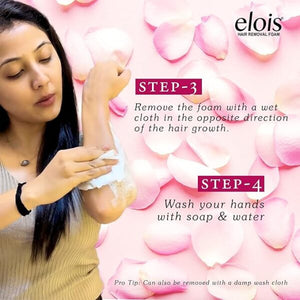 Elois Rose Hair Removal Foam Spray for Women 200ml (Pack of 1 & 2)