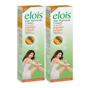 Elois Hair Removal Cream for Women & Girls | Hair Remover Cream for Bikini Area & Private Parts | Silky Soft Skin with Papaya Essence | For Legs, Underarms & Arms – 100g (Pack of 2)