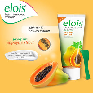 Elois Hair Removal Cream for Women & Girls | Hair Remover Cream for Bikini Area & Private Parts | Silky Soft Skin with Papaya Essence | For Legs, Underarms & Arms – 100g (Pack of 2)