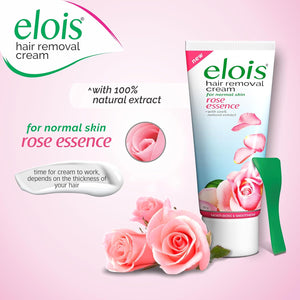 Elois Hair Removal Cream for Women & Girls | Hair Remover Cream for Bikini Area & Private Parts | Silky Soft Skin with Rose Essence | For Legs, Underarms & Arms – 100g (Pack of 2)