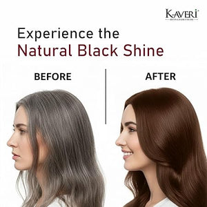 Kaveri Henna-Based Hair Color Natural Brown for Men & Women | No Ammonia, Enriched with Vital Herbs | Long-Lasting Hair Dye | 15g