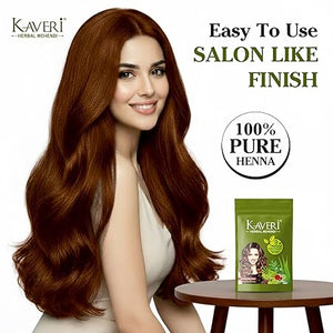 Kaveri 9 Herbs Herbal Henna Powder Organic Natural Green Heena for Hair Colour Nourishes Conditions & Strengthens No Harsh Chemicals All Hair Types – (15g) Pack Of 10