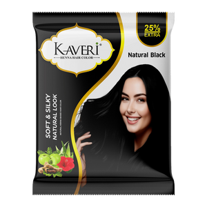 Kaveri Henna Hair Color - Natural Black & Brown, Chemical-Free (Pack Of 20 Sachet)