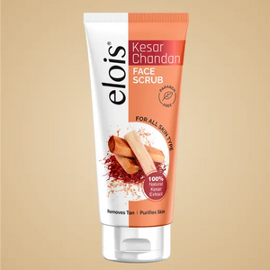 Elois Kesar Chandan Face Scrub for Tan Removal, Skin Brightening & Gentle Exfoliation | 100g