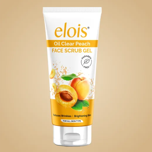Elois Oil Clear Peach Face Scrub Gel (Buy 1 Get 1 Free)