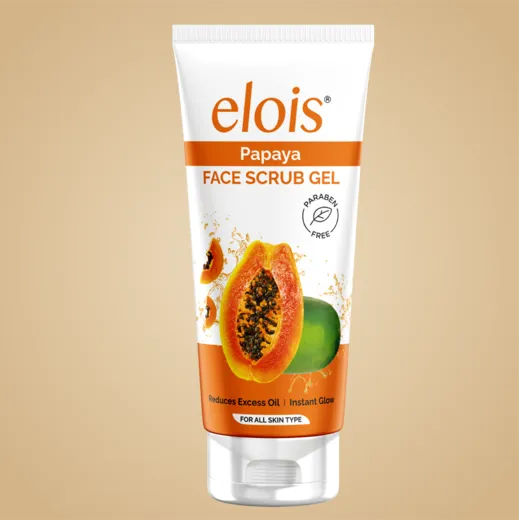 Elois Papaya Face Scrub Gel with Papaya Extract for Smooth & Glowing Skin | 100g