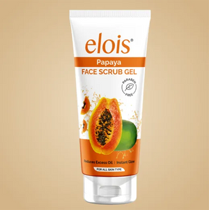 Elois Papaya Face Scrub Gel with Papaya Extract for Smooth & Glowing Skin | 100g