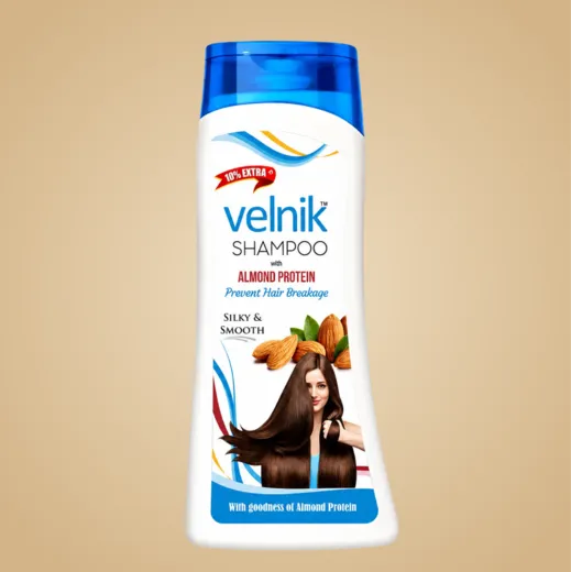 Velnik Shampoo for Dry Hair with Almond Protein | Hair Strengthening Shampoo | 88ml, 187ml & 440ml | Pack of 1, 3 & 5
