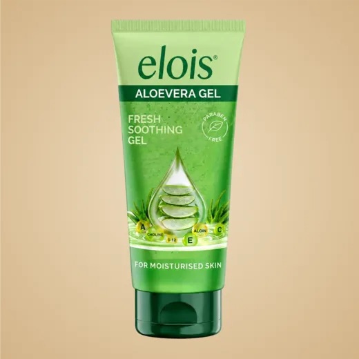 Elois Aloe Vera Gel for Face, Skin & Hair with Vitamin E | 100% Pure Aloe Vera Fresh Soothing Moisturizing Gel, Non-Greasy & Paraben-Free | 100ml