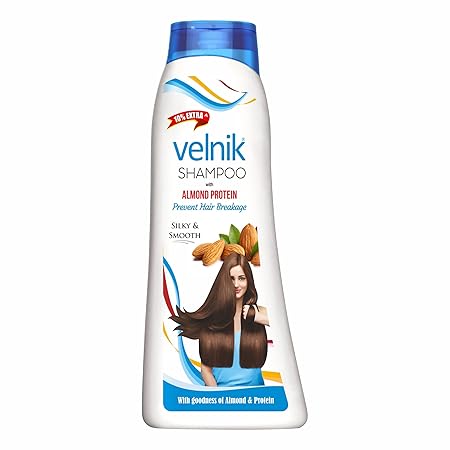 Velnik Anti Dandruff Shampoo for Hair fall control damaged undernourished & hair strengthening with Natural Herb & Almond Protein For All Types of Hair (187 ml)